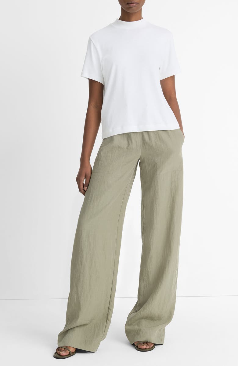 Vince Pima Cotton Mock Neck T-Shirt, Alternate, color, 