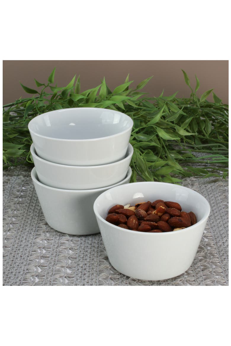 Oslo Set of 4 Soufflé Bowls, Alternate, color, WHITE