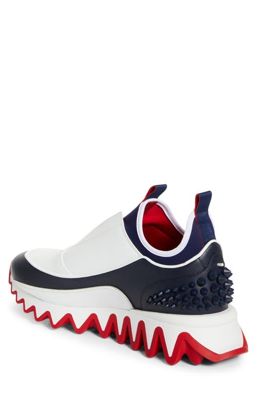 Christian Louboutin Sharkyloub Spikes Slip-on Sneaker In Multi
