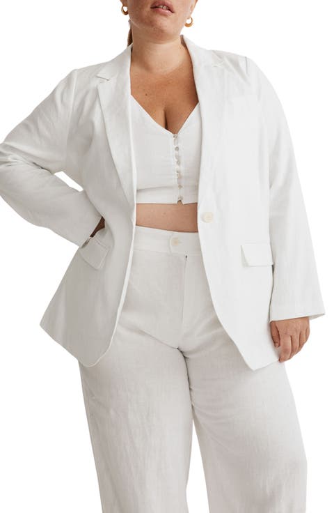 The Larsen Linen Blazer (Plus Size)