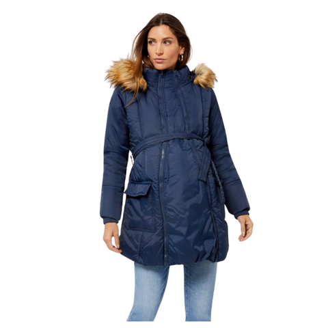 Rachel - 3 in 1 Maternity Coat With Belt