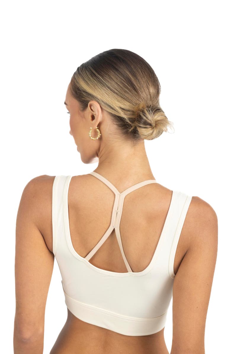 AKALIA Cleo Color Block Activewear Sportsbra, Alternate, color, Beige