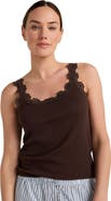 Haven Well Within Organic Cotton Rib Knit Lace Tank