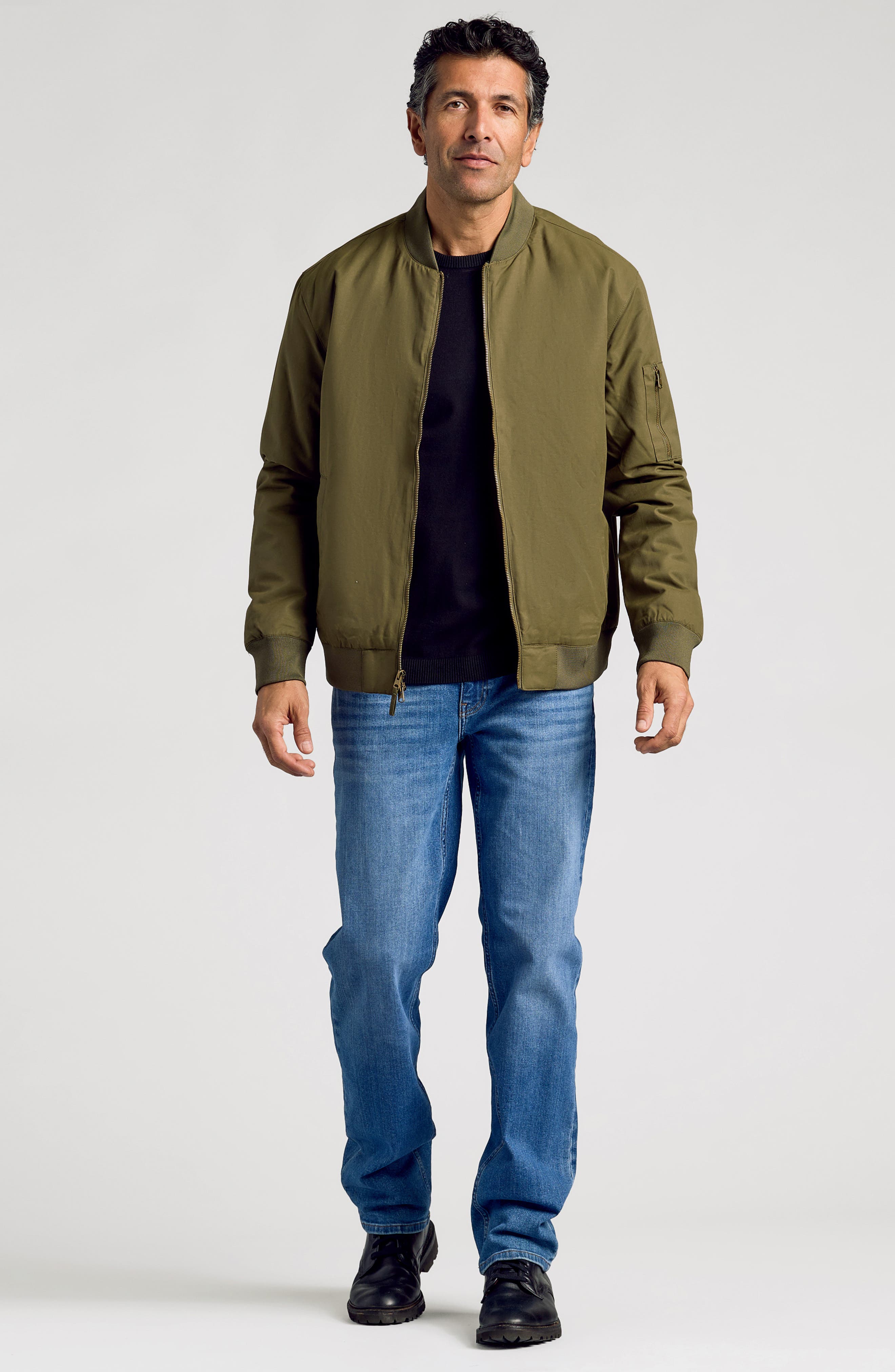 Мужские True Classic Water Resistant Cotton Blend Bomber Jacket — фото 6