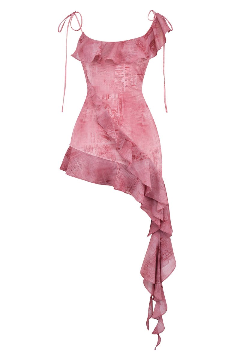 HOUSE OF CB Lyrah Ruffle Tie Strap Minidress, Alternate, color, 