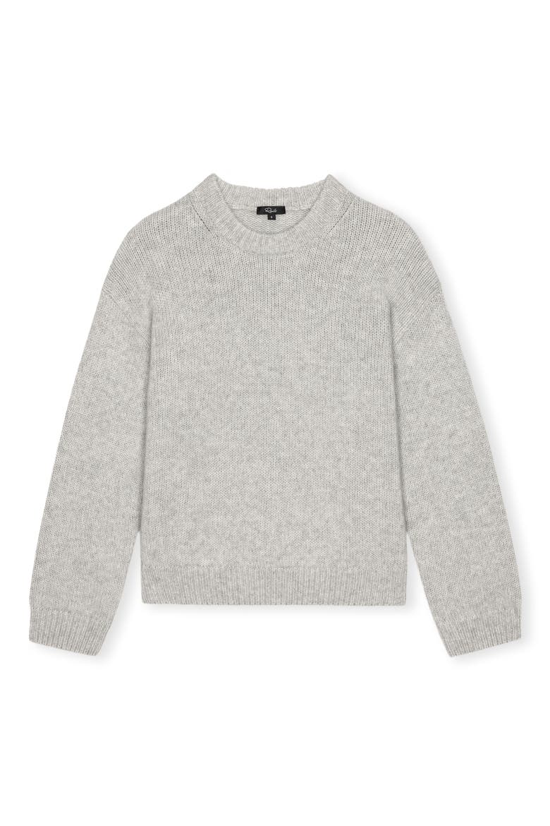 Helly Crewneck Sweater, Alternate, color, HEATHER GREY