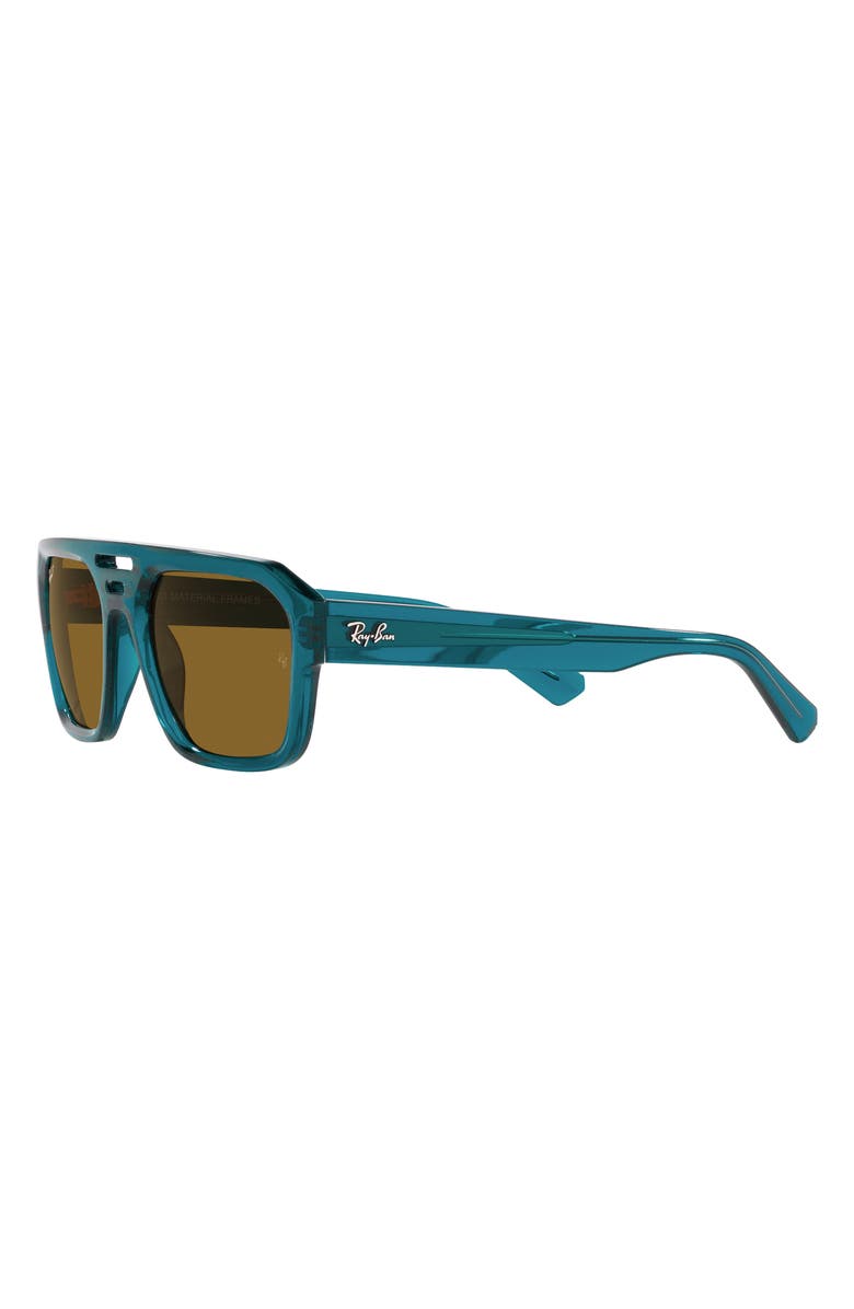 Ray-Ban Corrigan 54mm Polarized Irregular Sunglasses, Alternate, color, Light Blue