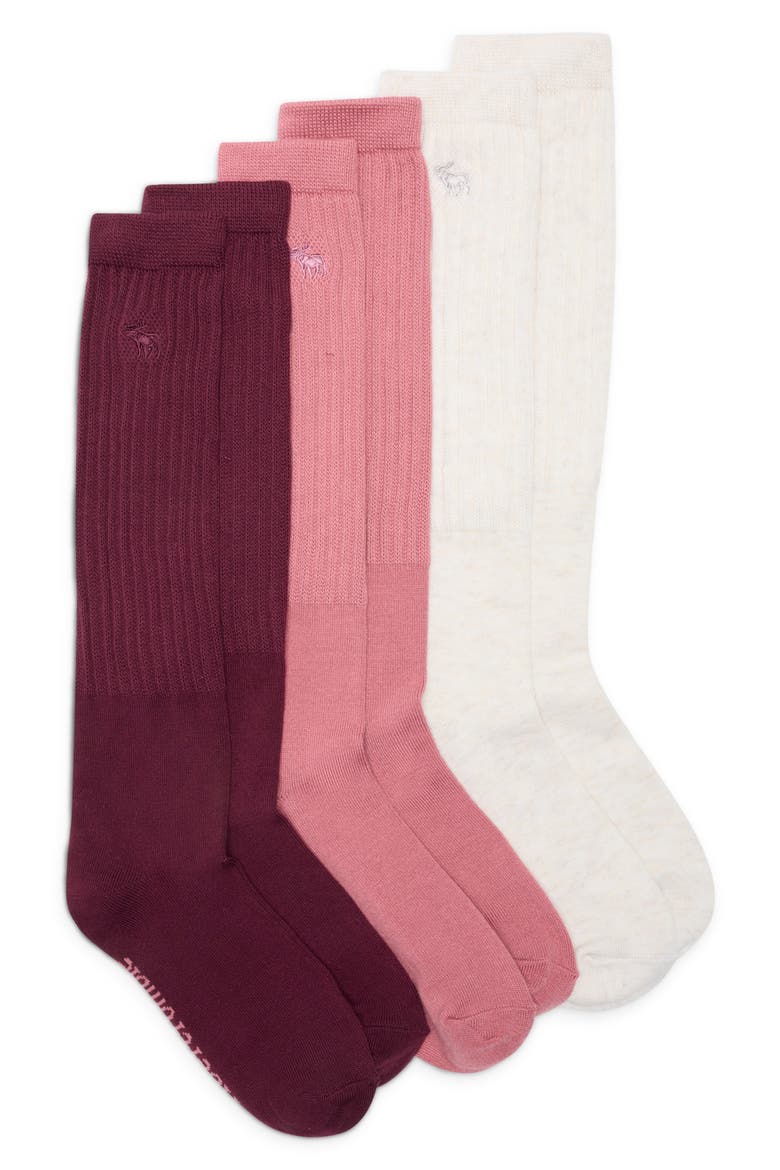 Kids' Assorted 3-Pack Socks, Main, color, MULTI PINK