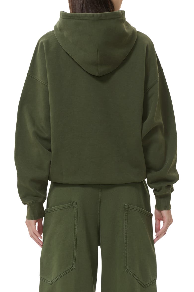 Blake Cotton Hoodie, Alternate, color, DARK FOREST