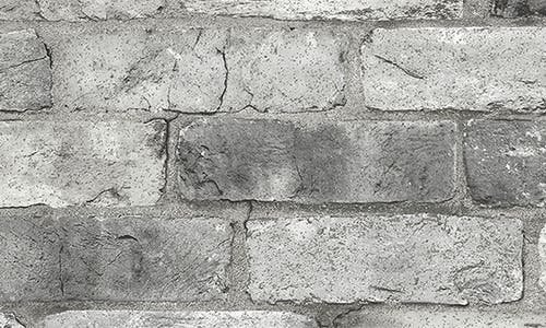 Wallpops Grey London Brick Peel & Stick Wallpaper In Grey