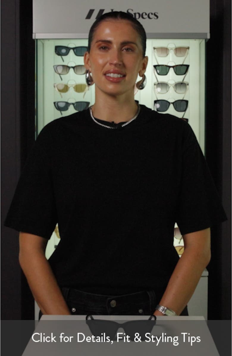 Steadfast 51mm Gradient D-Frame Sunglasses, sales video thumbnail