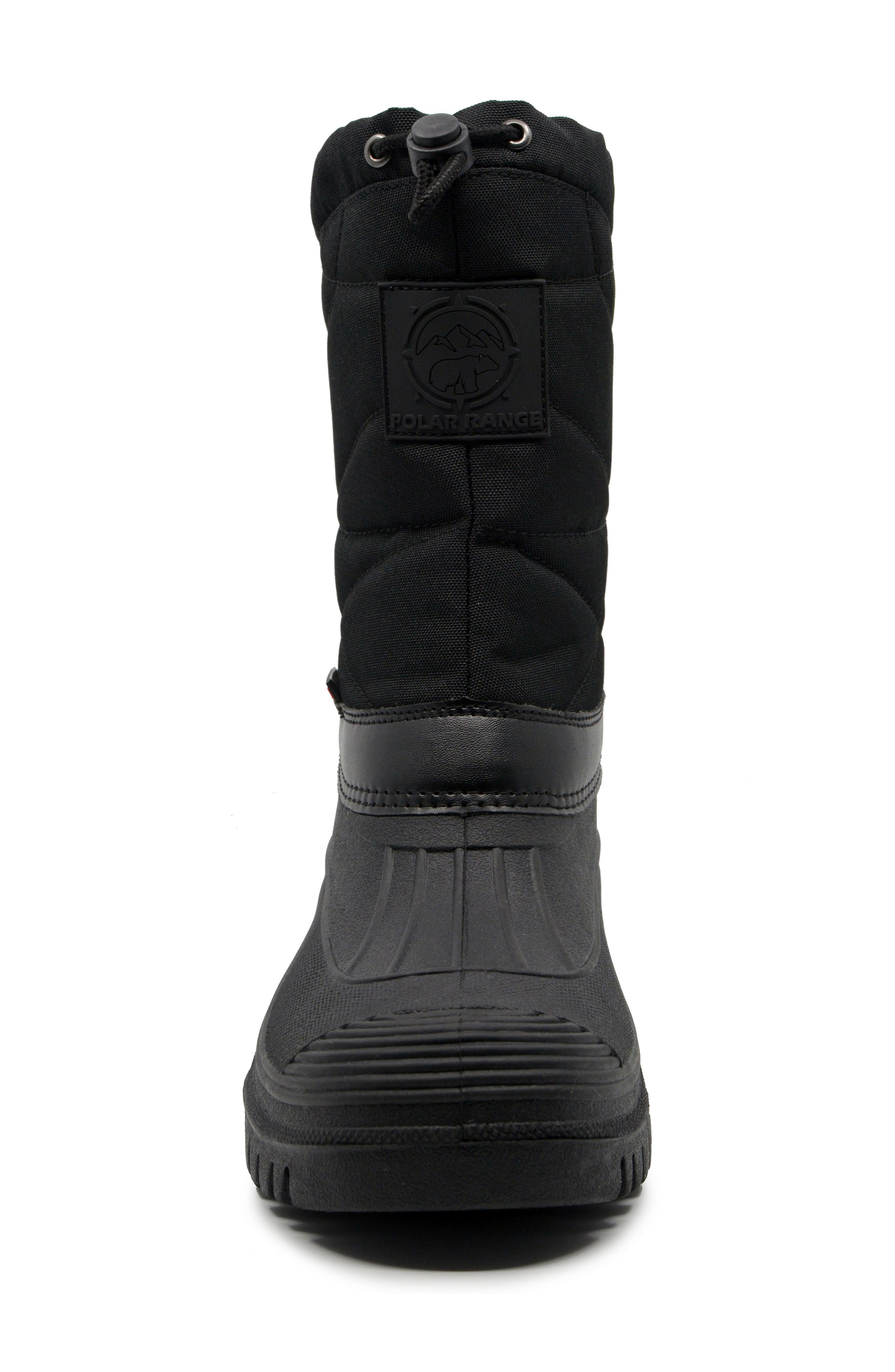 POLAR RANGE Dryden Waterproof Snow Boot, Alternate, color, Black