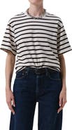 Citizens of Humanity Goldie Stripe Cotton T-Shirt