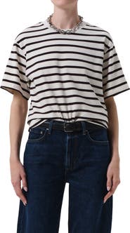 Citizens of Humanity Goldie Stripe Cotton T-Shirt
