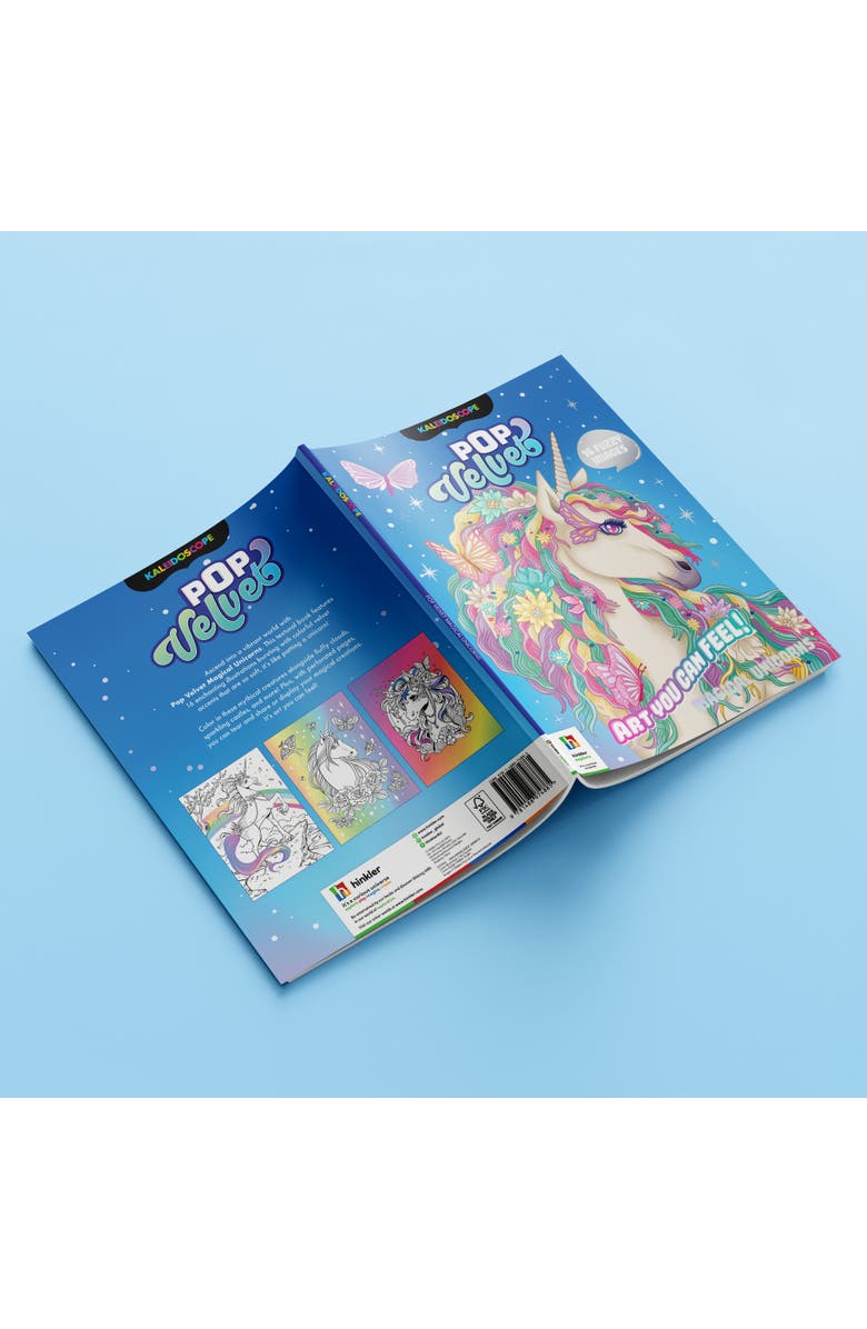 KALEIDOSCOPE Pop Velvet, Magical Unicorns, Creative Coloring, 32 Pages, Alternate, color, Multicolored