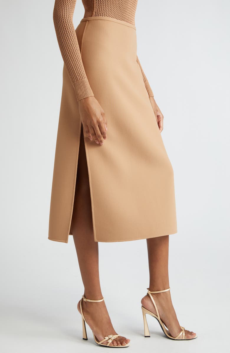 Michael Kors Collection Stretch Wool Skirt, Alternate, color, 