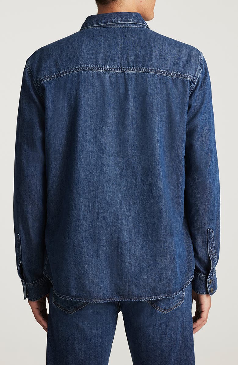 Mavi Jeans Roy Denim Snap-Up Shirt, Alternate, color,