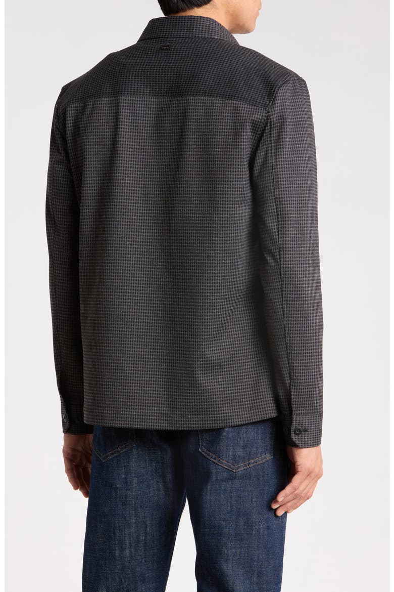Knit Shirt Jacket, Alternate, color, BLACK