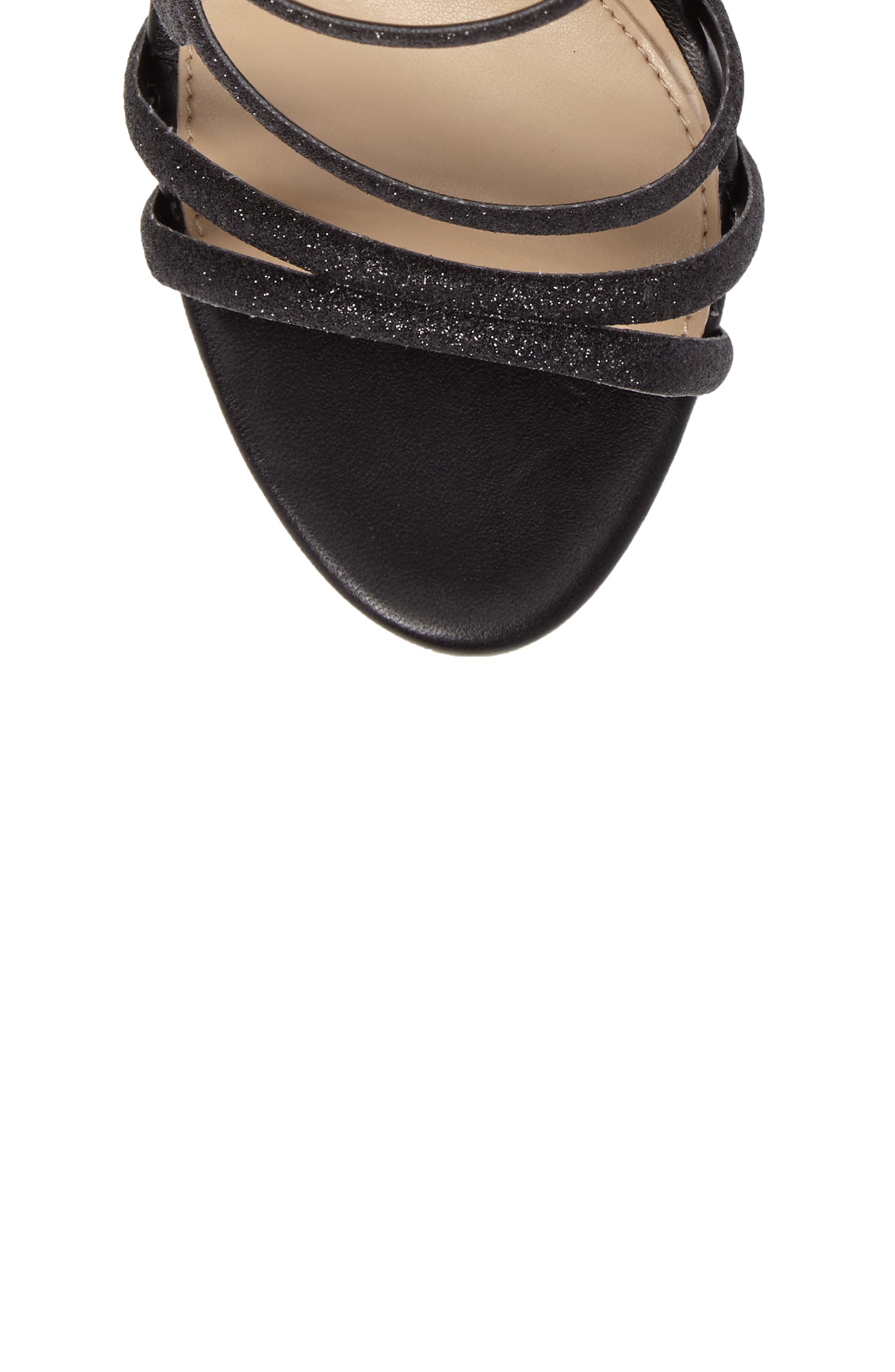 Daisi Sandal, Alternate, color, BLACK FABRIC
