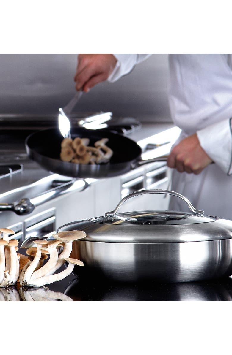 Scanpan CTX 12.75 Inch Nonstick Chef's Pan, 5.25 Quart, Stainless Steel, Alternate, color, Silver