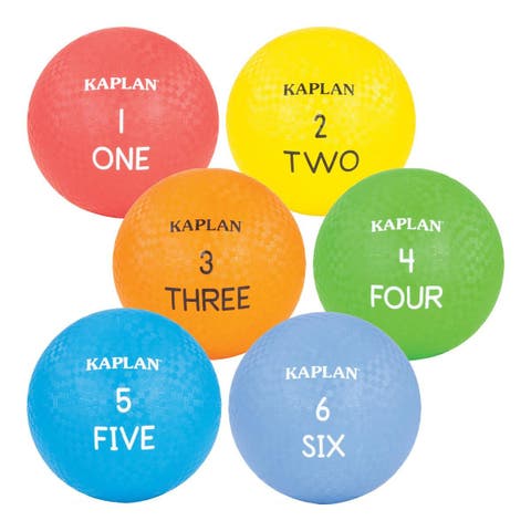 Colored Playground Balls - Set of 6