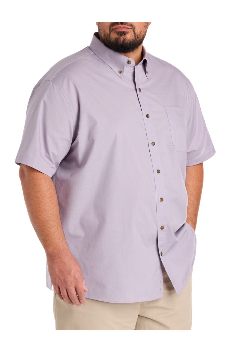Easy-Care Solid Sport Shirt, Main, color, LAVENDER GREY