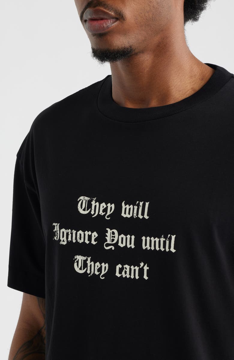 Palm Angels Statement Graphic T-Shirt, Alternate, color, Black Off White