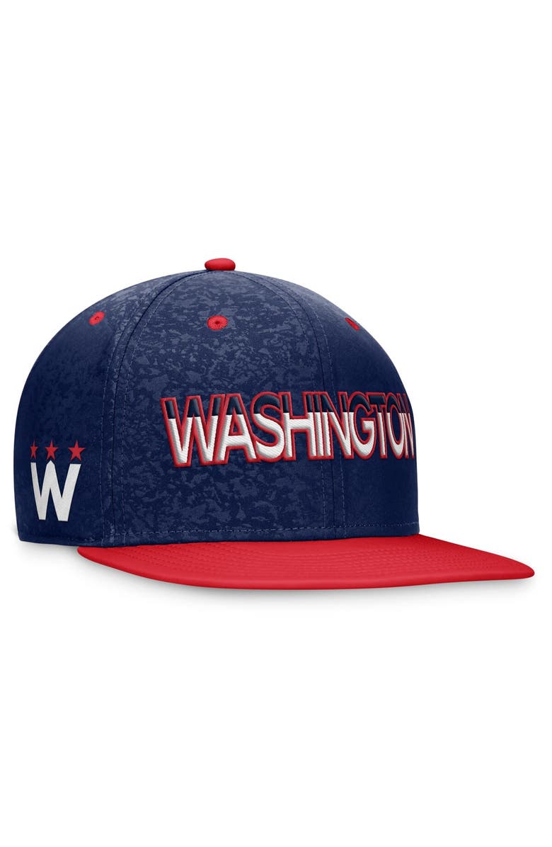 FANATICS Men's Fanatics Branded Navy/Red Washington Capitals Authentic Pro Alternate Jersey Snapback Hat, Main, color, Navy