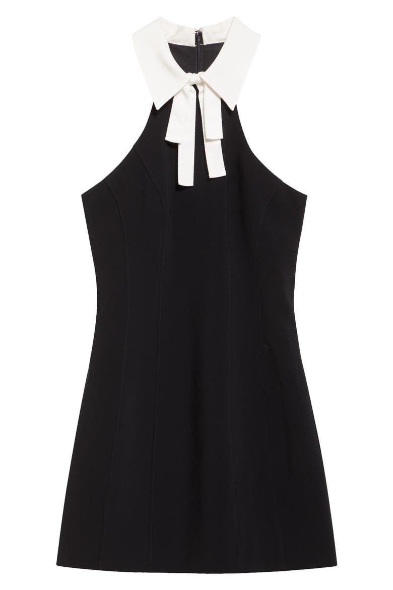 Kira Racerback Minidress, Alternate, color, BLACK/ IVORY