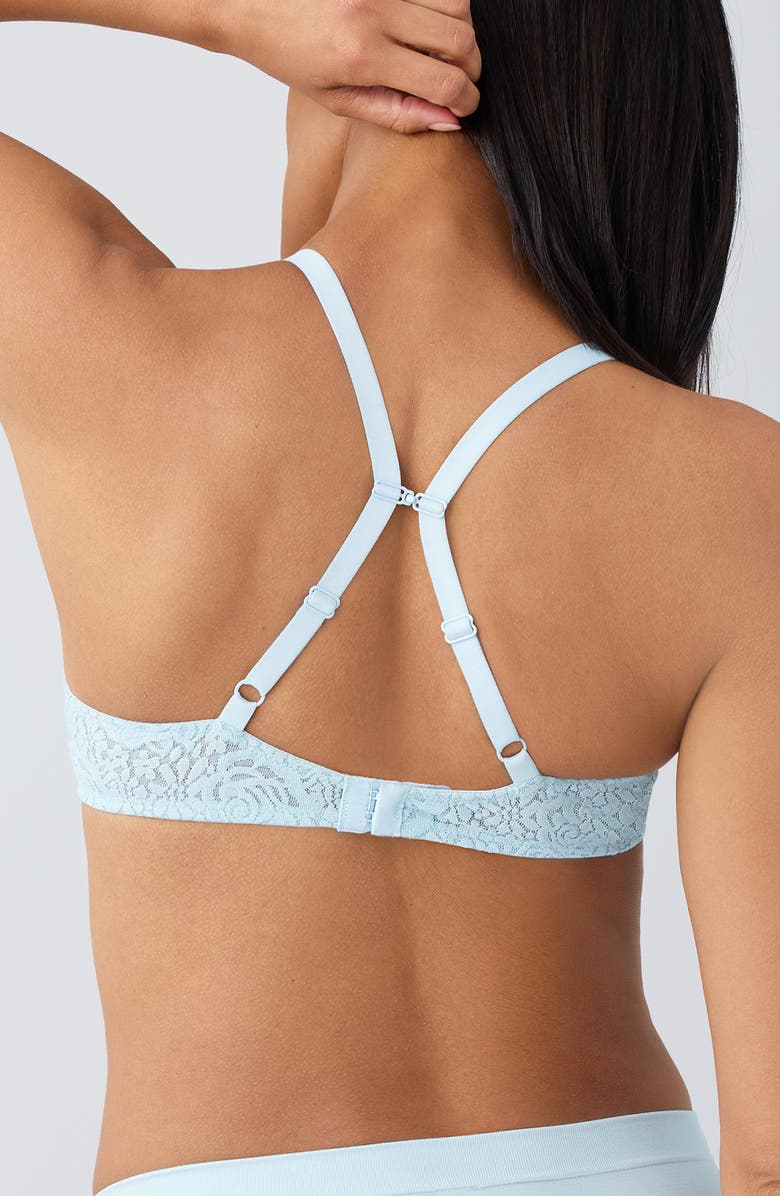 Wacoal Halo Lace Convertible Underwire Bra, Alternate, color, Soft Sky