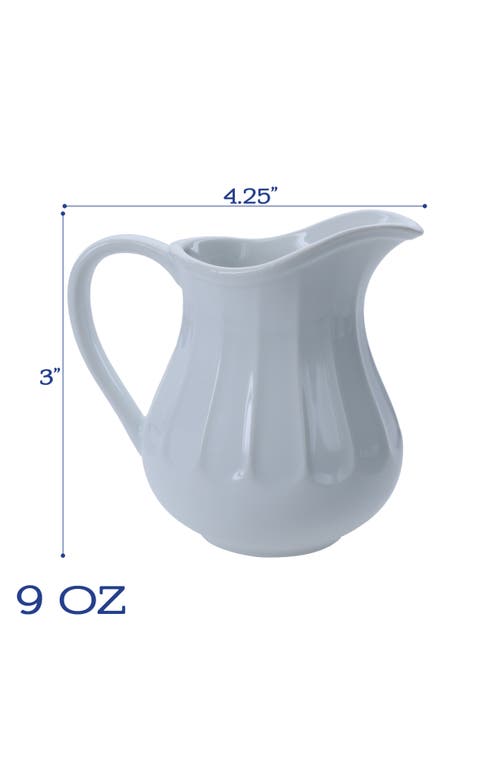 Bia Cordon Bleu Paneled Sugar & Creamer Set In White