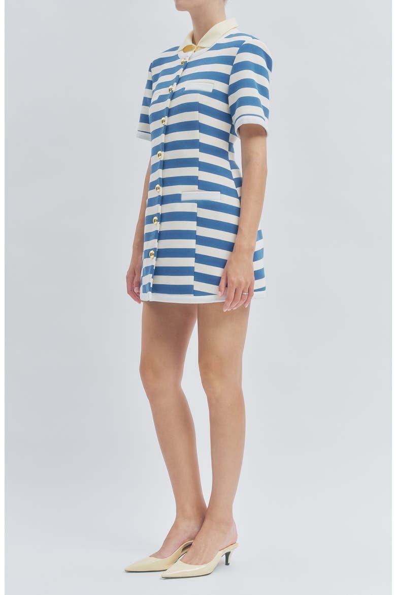 Taylor Stripe Dress, Alternate, color, BLUE STRIPE