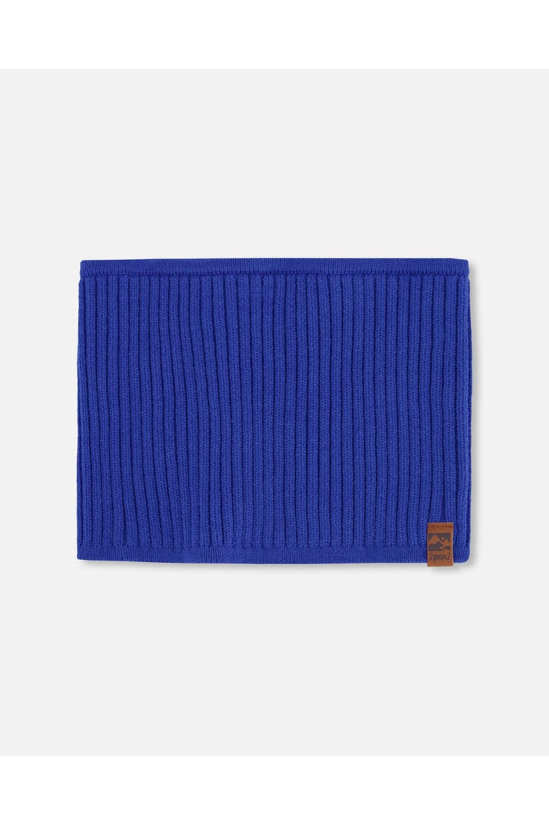 Boy Soft Ribbed Knit Neck Tube, Main, color, Royal Blue