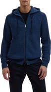 Bugatchi Wool & Cotton Full Zip Hoodie