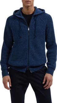 Bugatchi Wool & Cotton Full Zip Hoodie