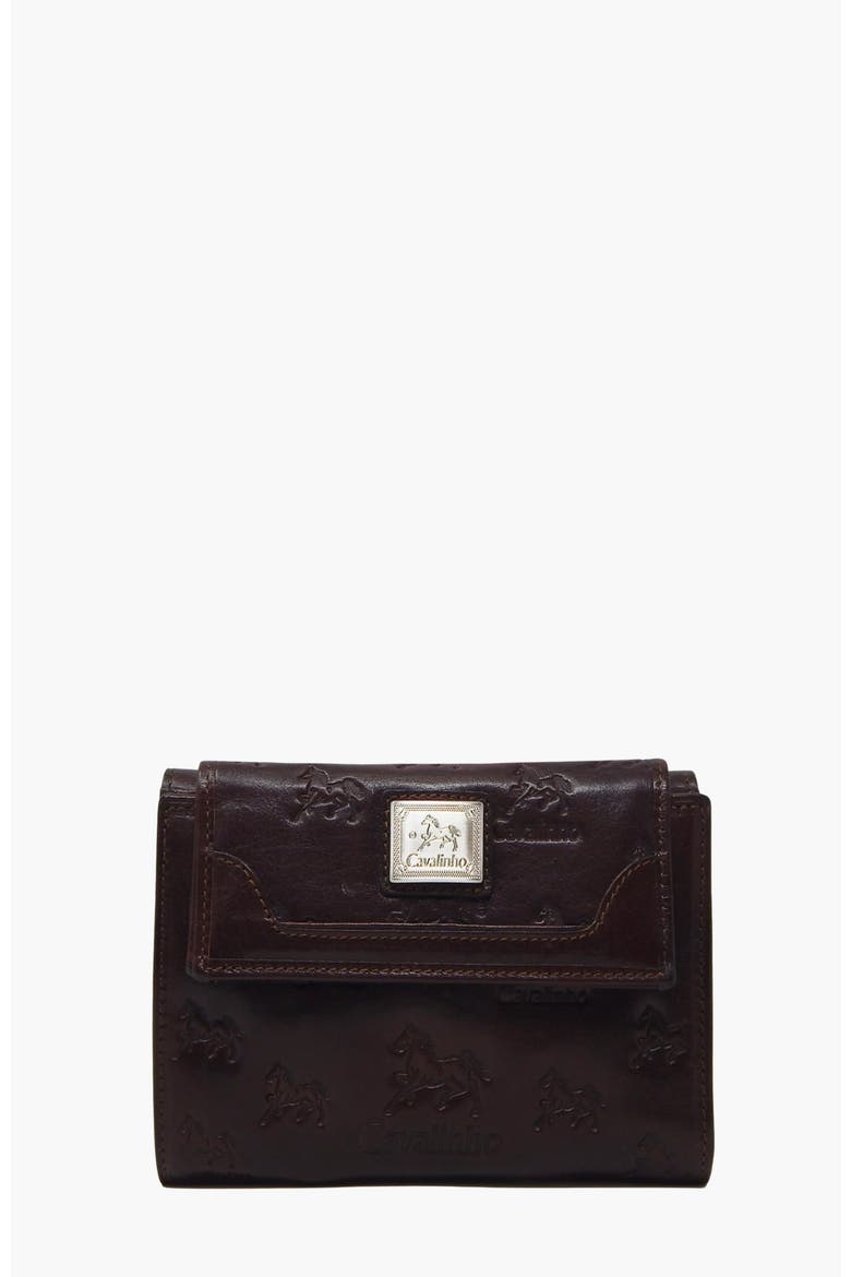 Cavalo Lusitano Leather Wallet 205, Main, color, Brown