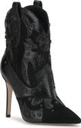 Jessica Simpson Palieve 4 Snakeskin Embossed Bootie