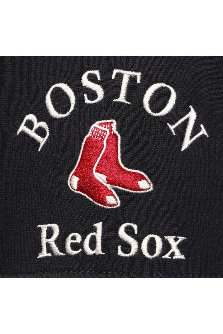 Women's Soft as a Grape Navy/Red Boston Red Sox Rugby Pullover Hoodie, Alternate, color, NAVY