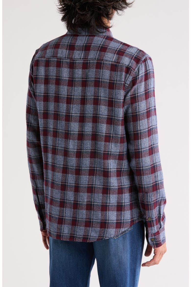 Grindle Plaid Button-Up Shirt, Alternate, color, RED BLUE MULTI