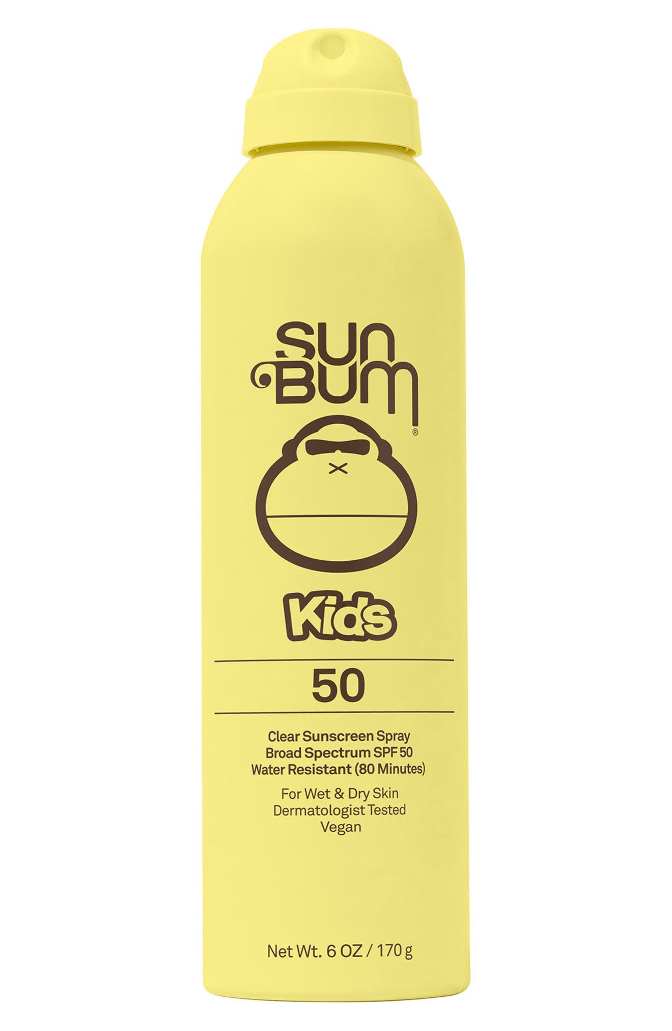 Sun Bum Kids Broad Spectrum SPF 50 Clear Sunscreen Spray