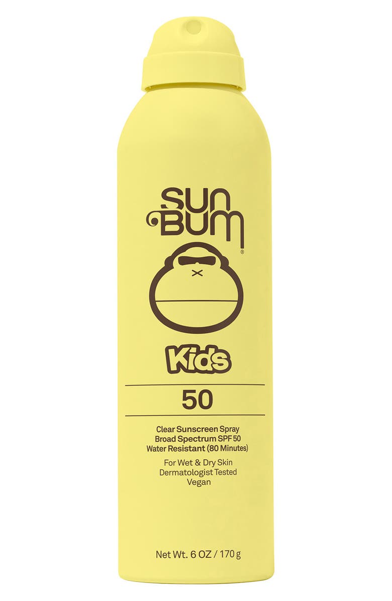 Sun Bum Kids Broad Spectrum SPF 50 Clear Sunscreen Spray, Main, color, 