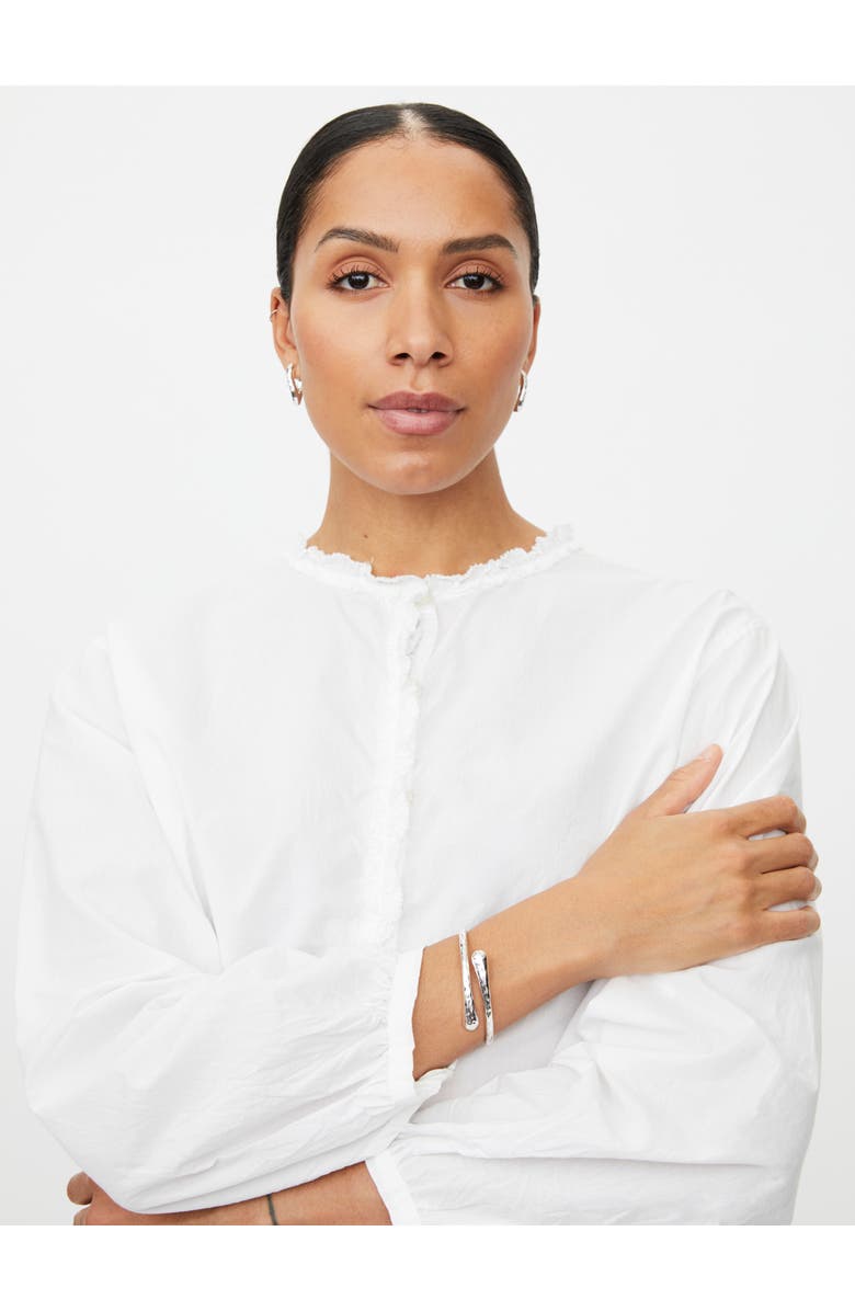 Masai Copenhagen MaIsendre Ruffle Neck Blouse, Alternate, color, White
