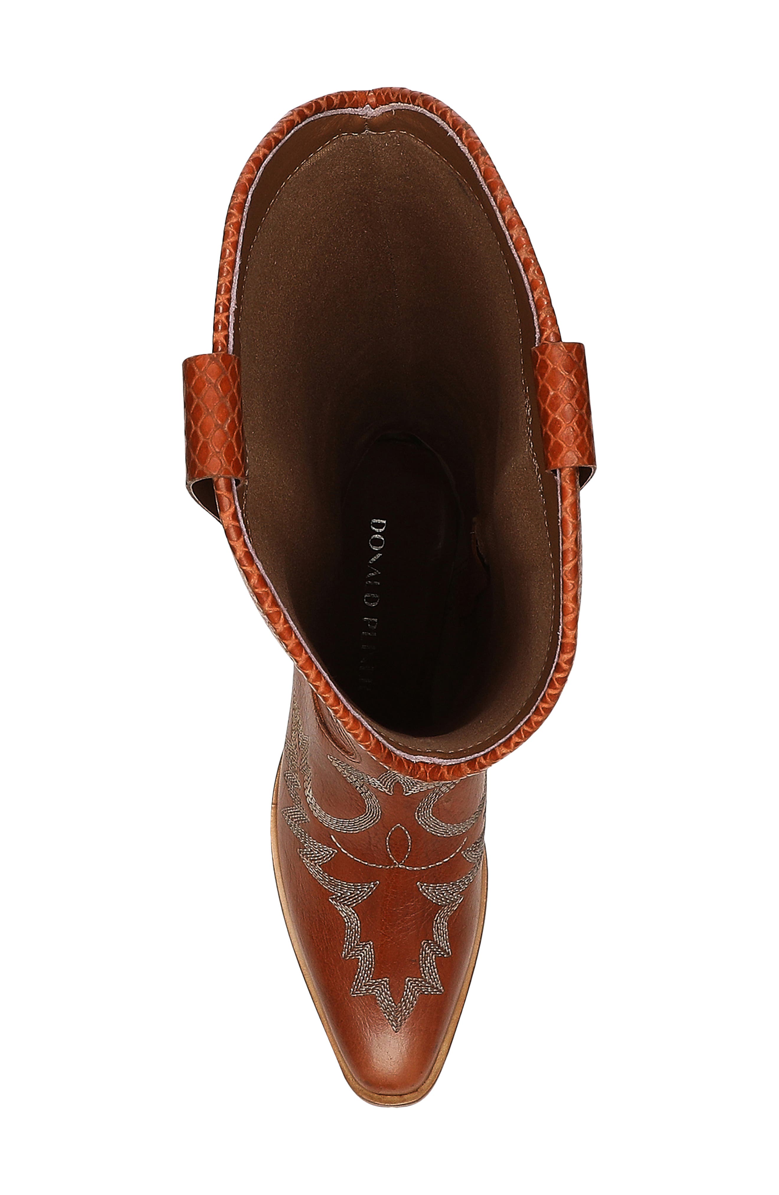 Donald Pliner Marina Over the Knee Western Boot, Alternate, color, Cognac