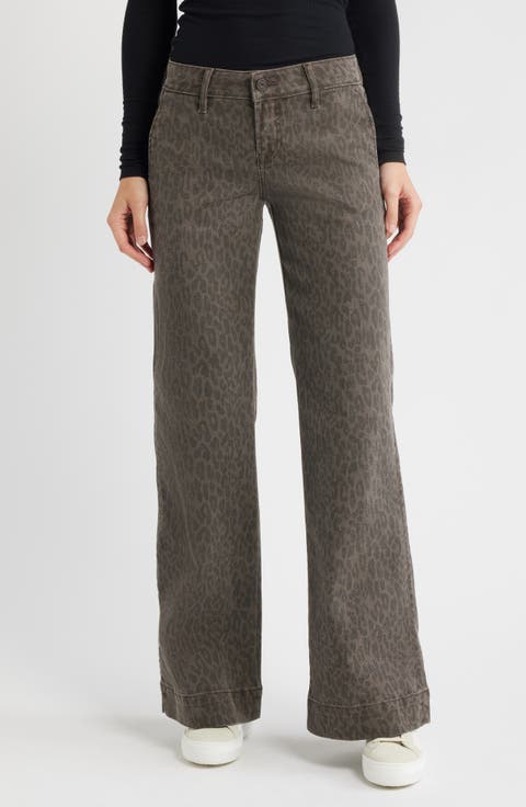 Low Waist Flare Leg Jeans