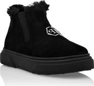 PHILIPP PLEIN Eco Shearling Suede Anckle Boots Girl