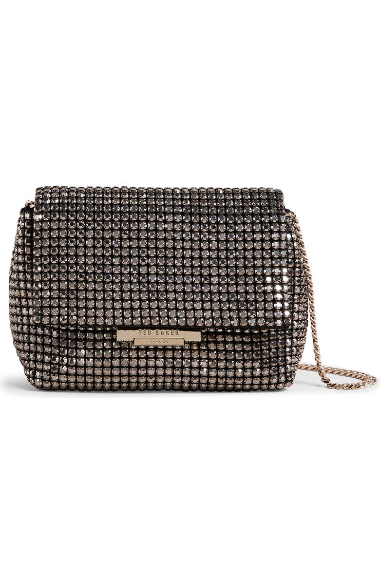 Ted Baker London Glitters Mini Crystal Crossbody Bag, Main, color,