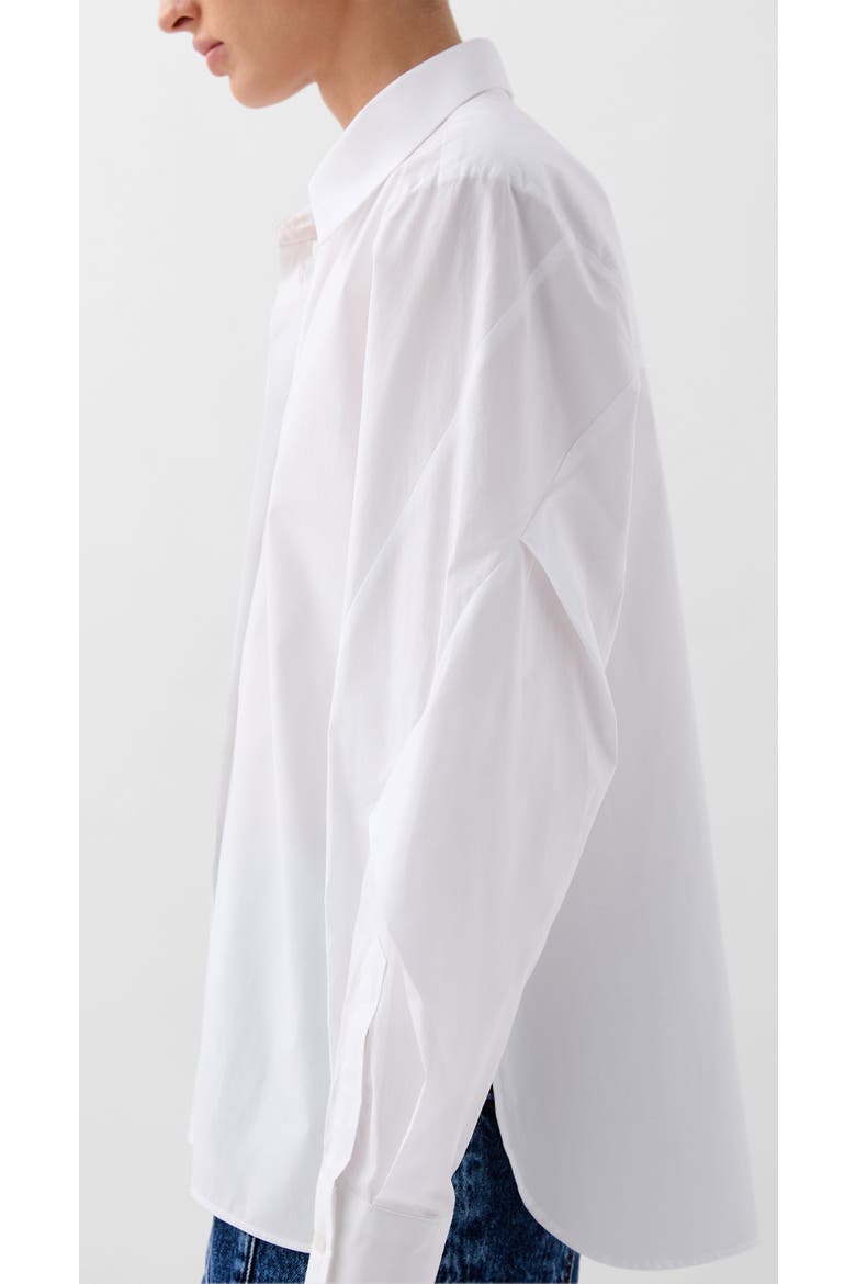 Pleat Sleeve Shirt, Main, color, White
