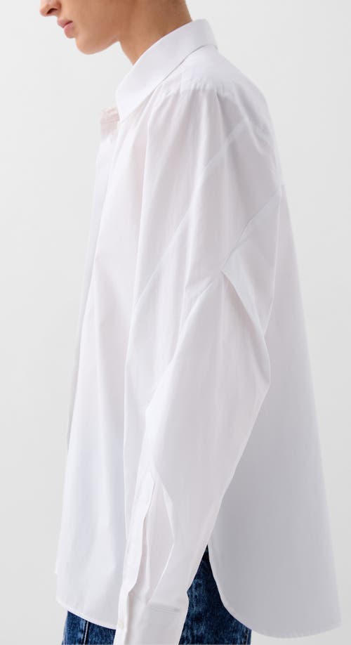 Scalpers Pleat Sleeve Shirt in White at Nordstrom, Size Small