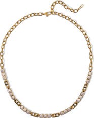 Nadri Delancey Cubic Zirconia Frontal Collar Necklace