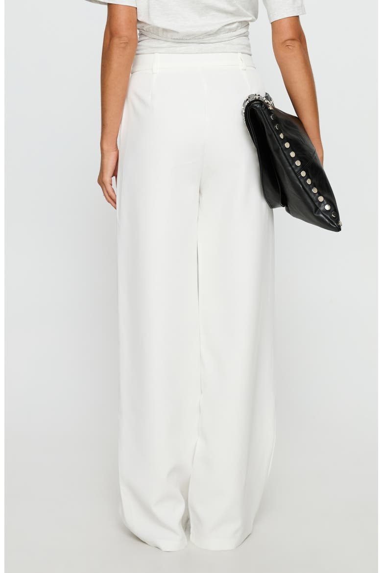 Archer Pleated Pants, Alternate, color, WHITE